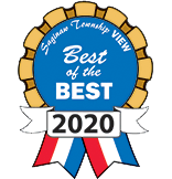 An award badge that says 'Best of the BEST 2020' with a red, white, and blue ribbon.