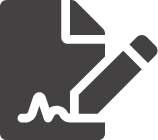 Icon awesome file signature | Advivo
