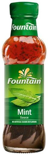 FOUNTAIN SAUCE MINT REGULAR 250ML Pack Size: 8