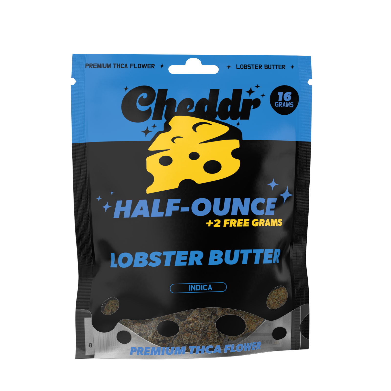 Cheddr Lobster Butter Indica 16g THCa Flower