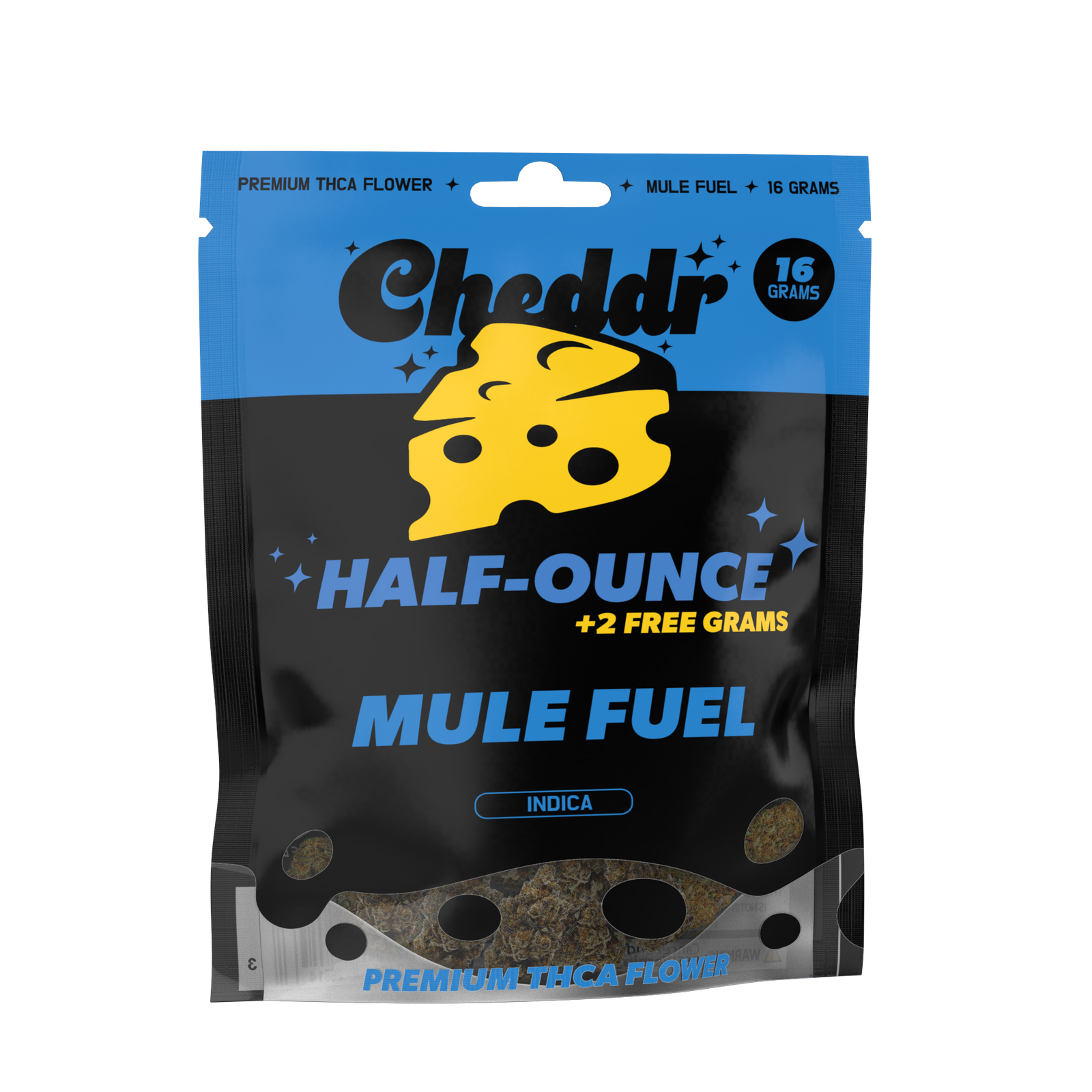 Cheddr Mule Fuel Indica 16g THCa Flower