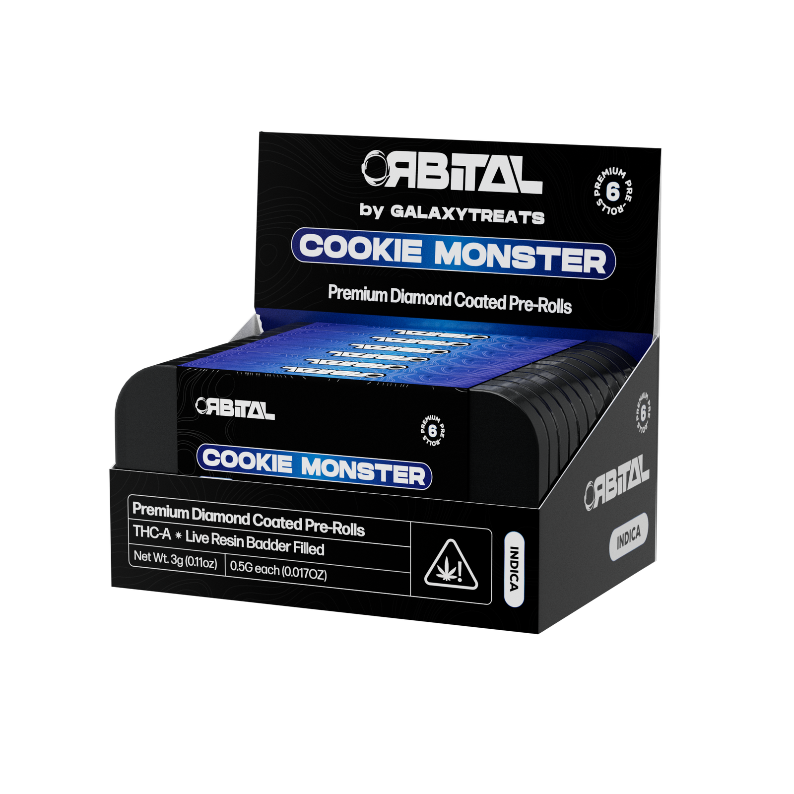 5g - 6ct Tin Preroll - COOKIE MONSTER - Indica wholesale – Dizzle Dist