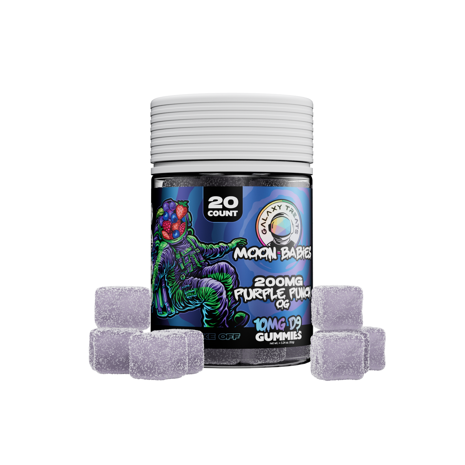 10mg D9 Gummies - PURPLE PUNCH OG - 20ct Jar wholesale – Dizzle Dist