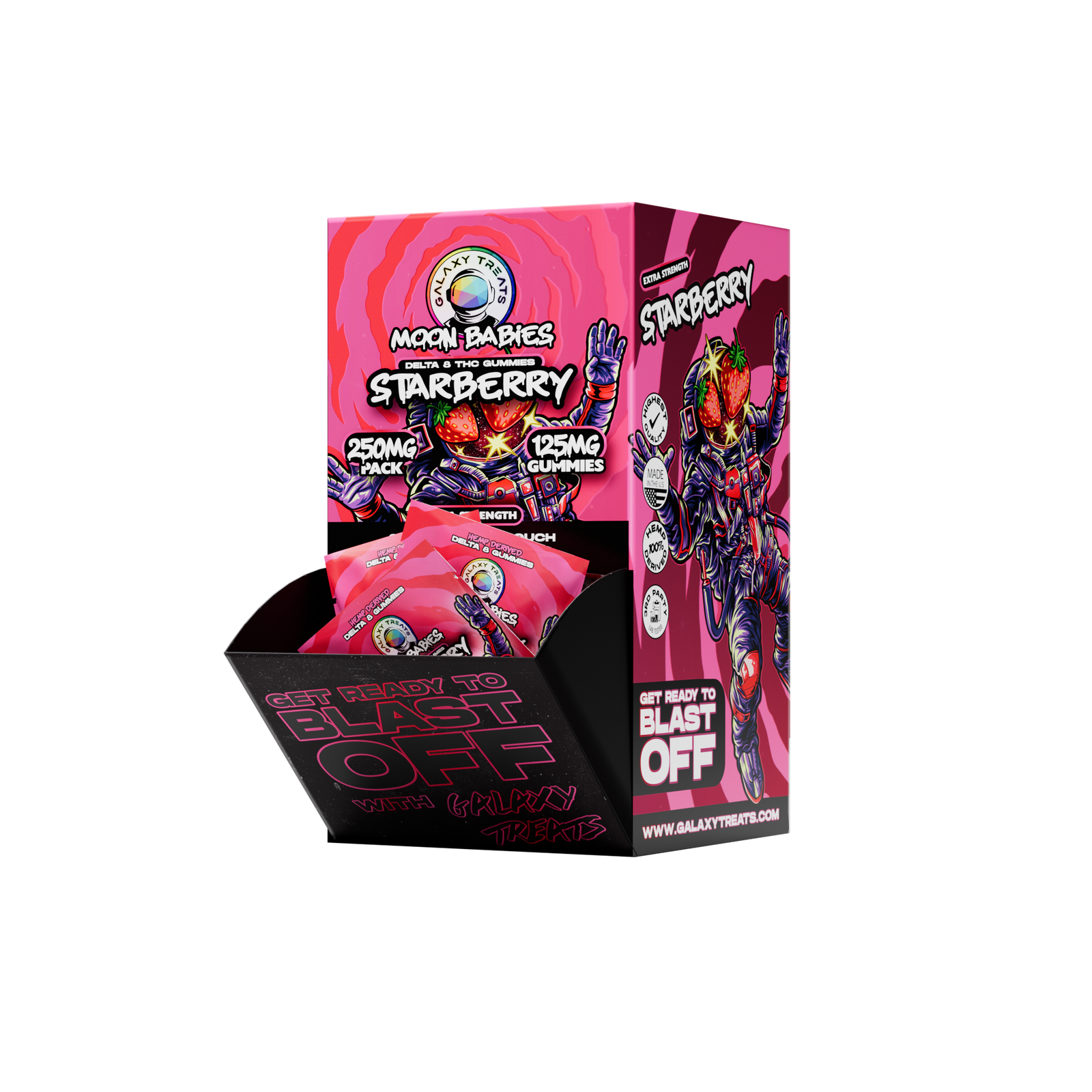 125mg D8 Gummies - STARBERRY - 2pk/50ct Feeder wholesale – Dizzle Dist