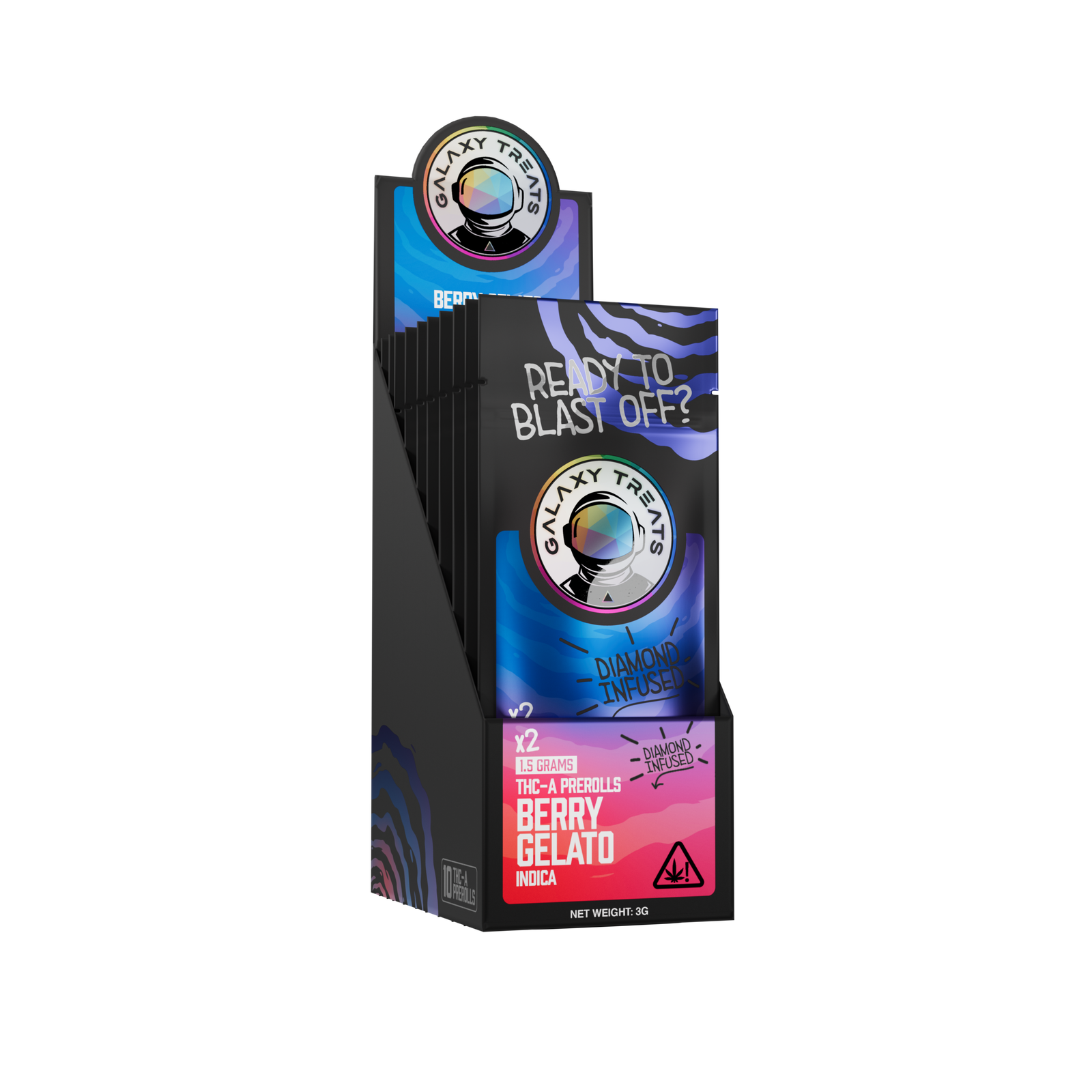2 - 1.5g PreRolls - BERRY GELATO - Indica wholesale – Dizzle Dist