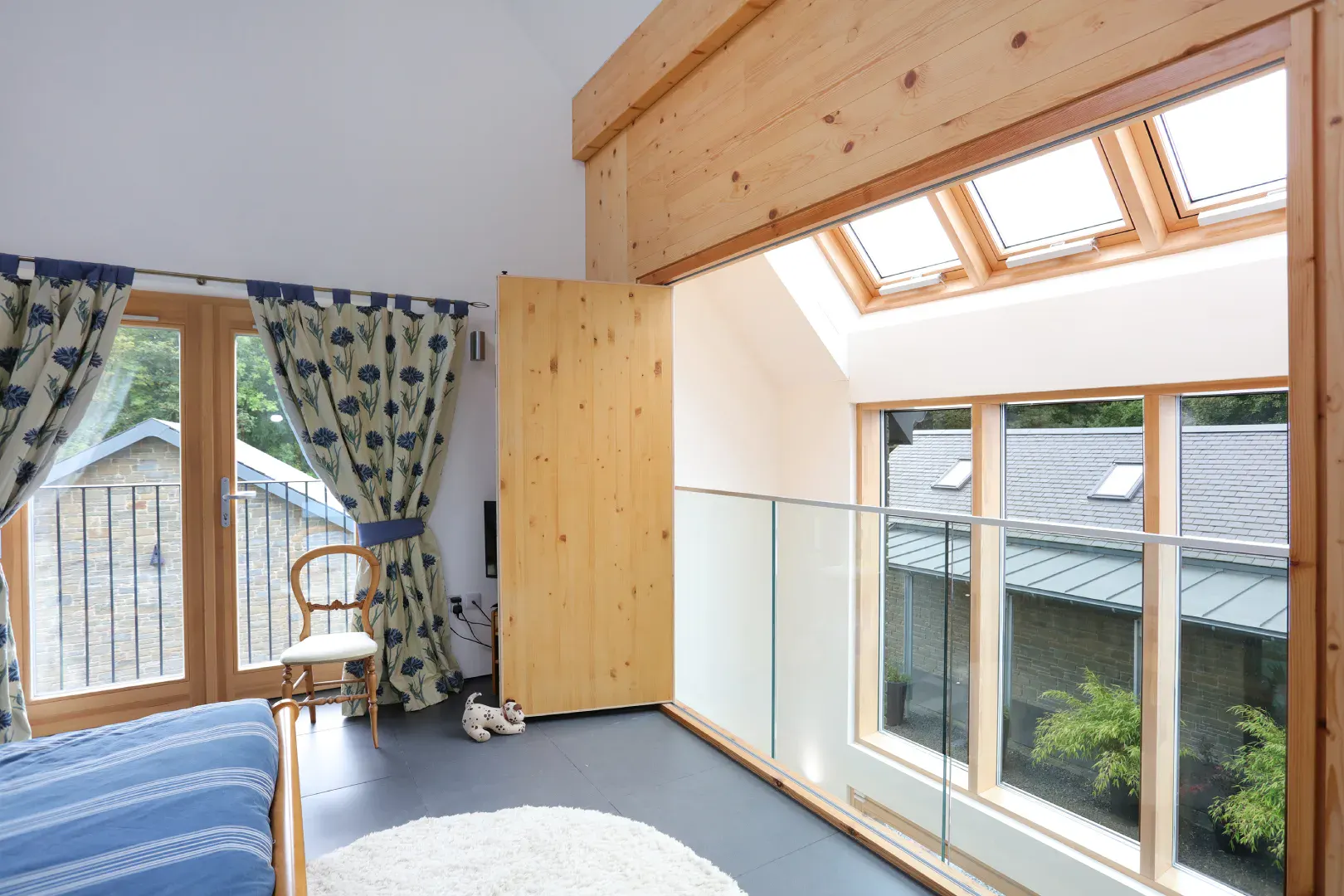 timber curtain walling
