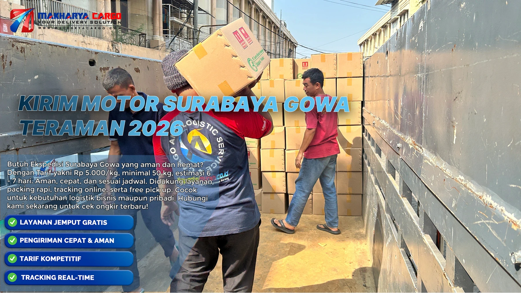kirim motor surabaya gowa 