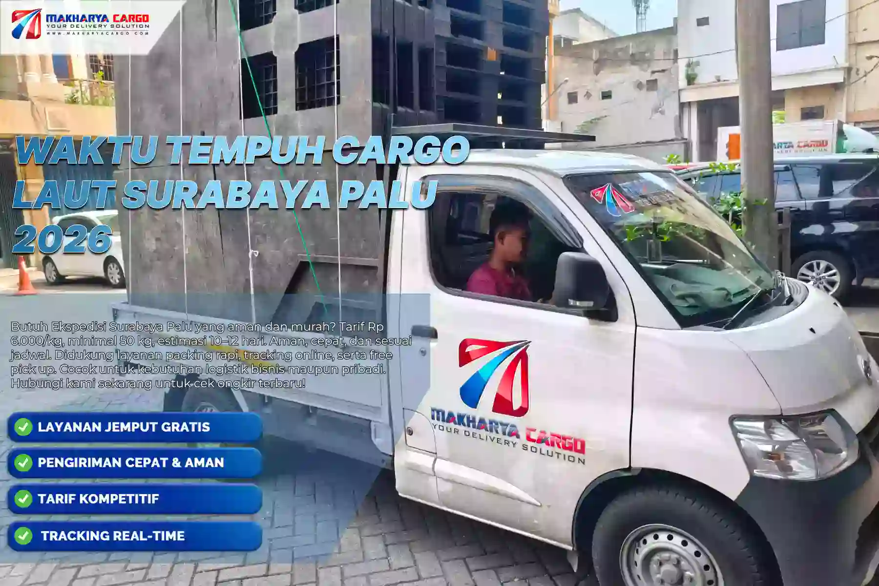 Waktu Tempuh Cargo Laut Surabaya Palu