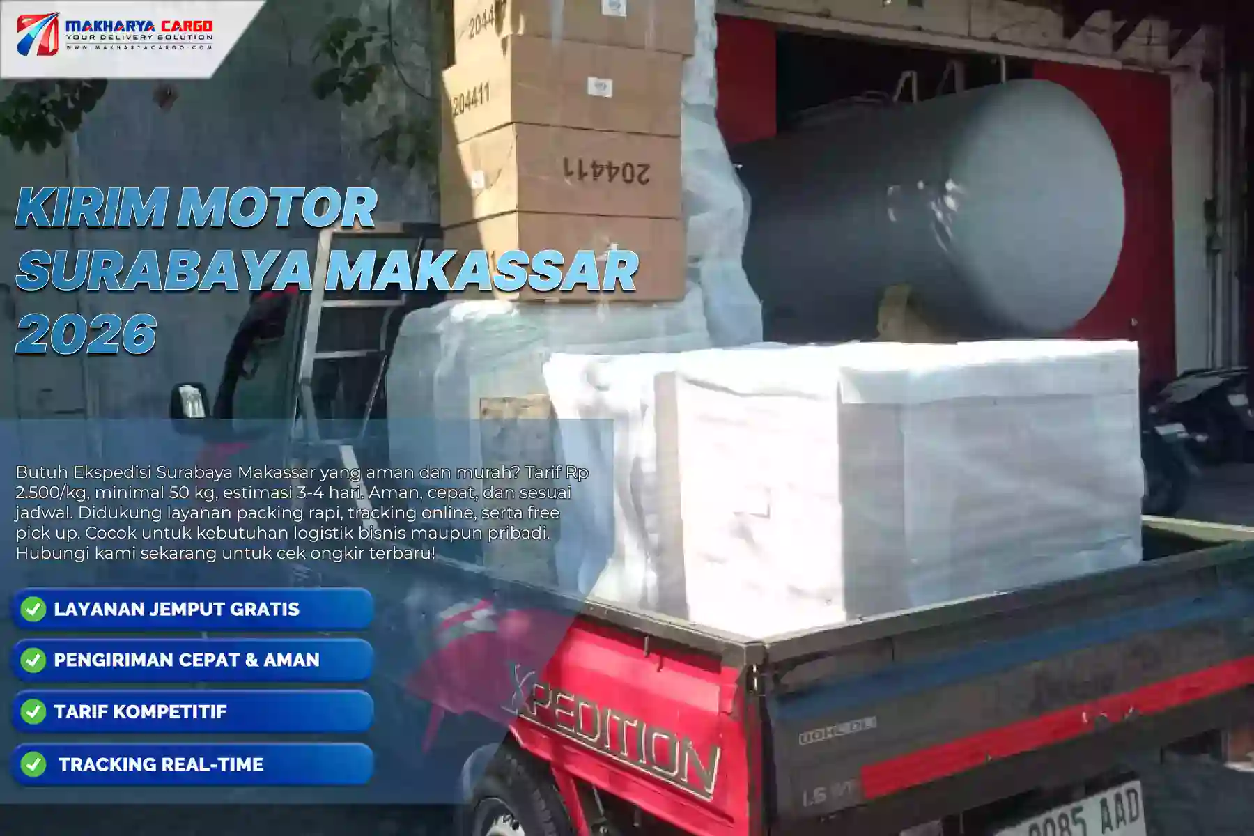 Kirim Motor Surabaya Makassar