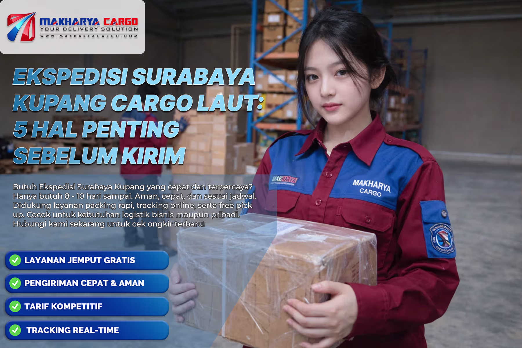 Ekspedisi Surabaya Kupang via cargo laut