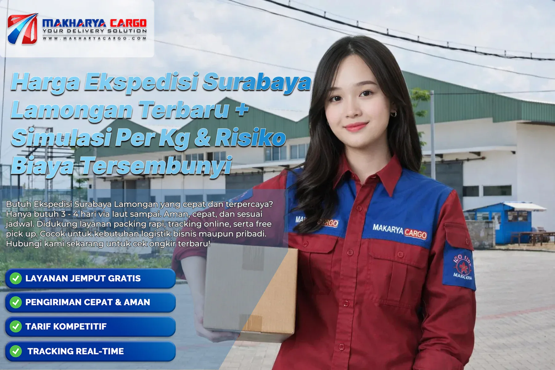 Harga ekspedisi Surabaya Lamongan terbaru 2026 dengan simulasi per kg dan estimasi pengiriman cepat