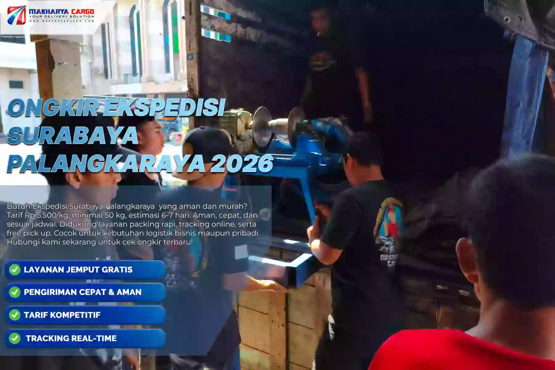 Ongkir Ekspedisi Surabaya Palangkaraya
