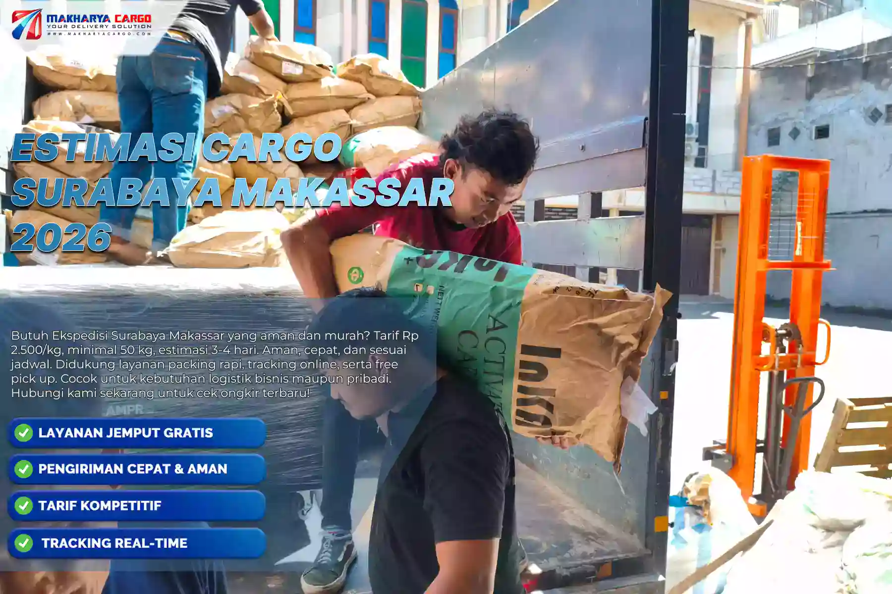 Estimasi Cargo Surabaya Makassar