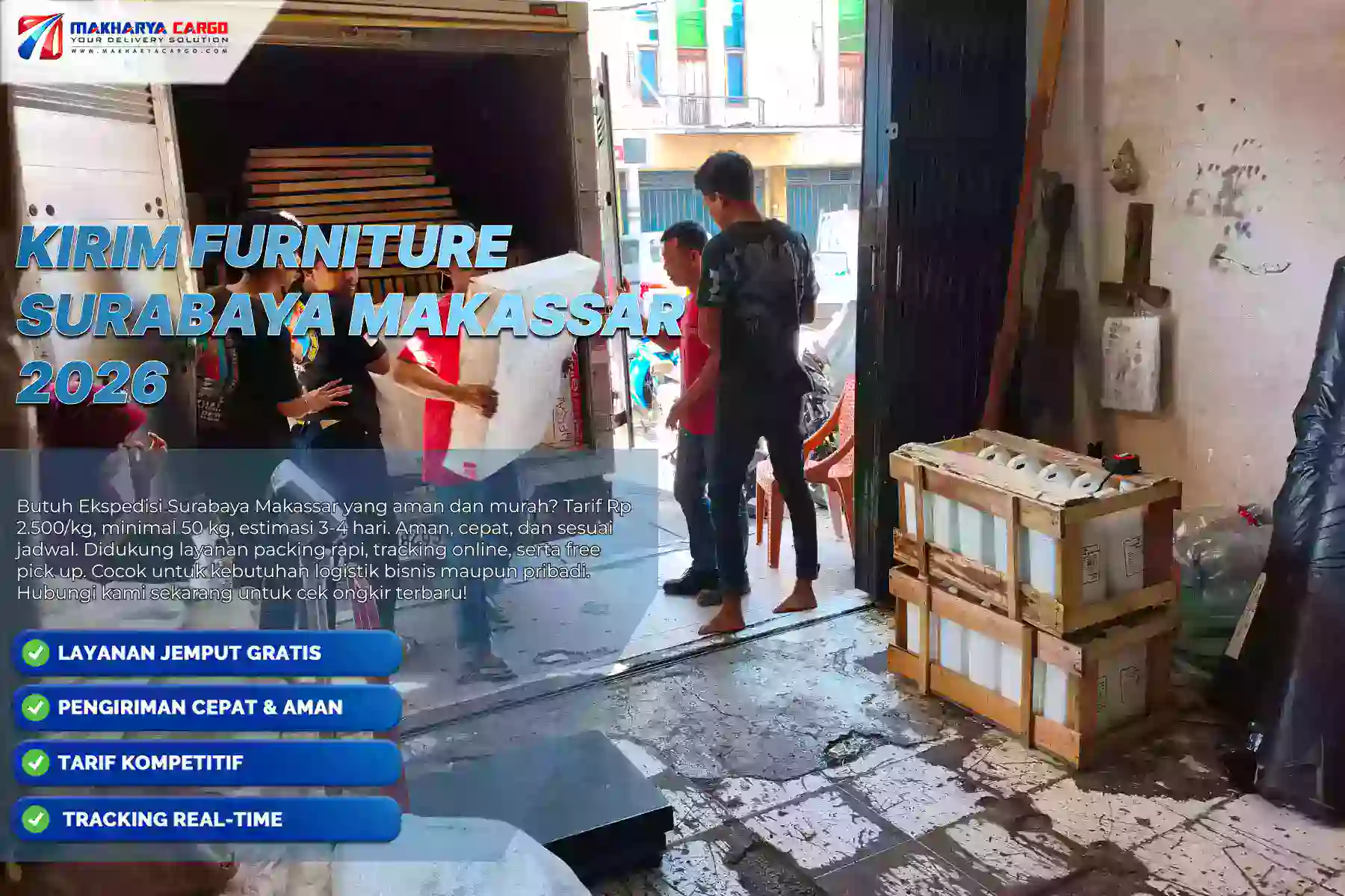 Kirim Furniture Surabaya Makassar