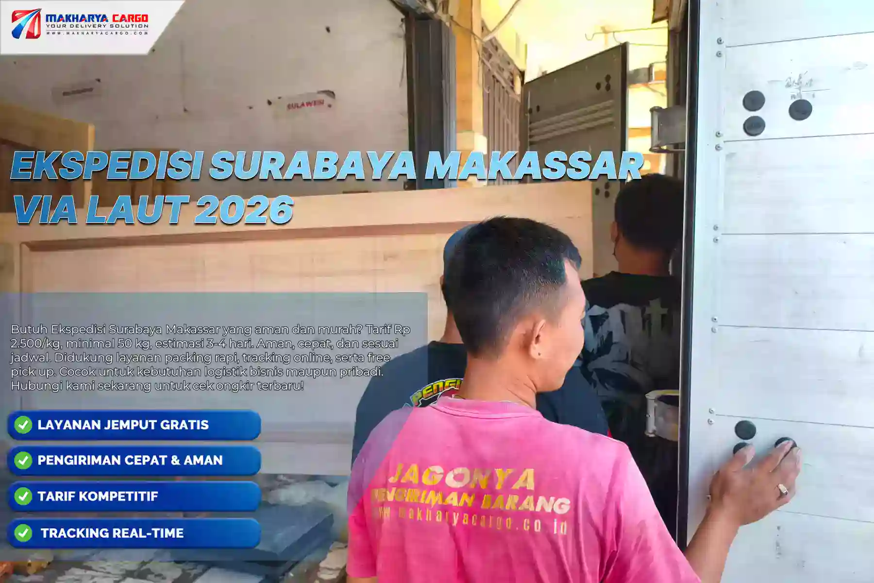 Ekspedisi Surabaya Makassar via laut