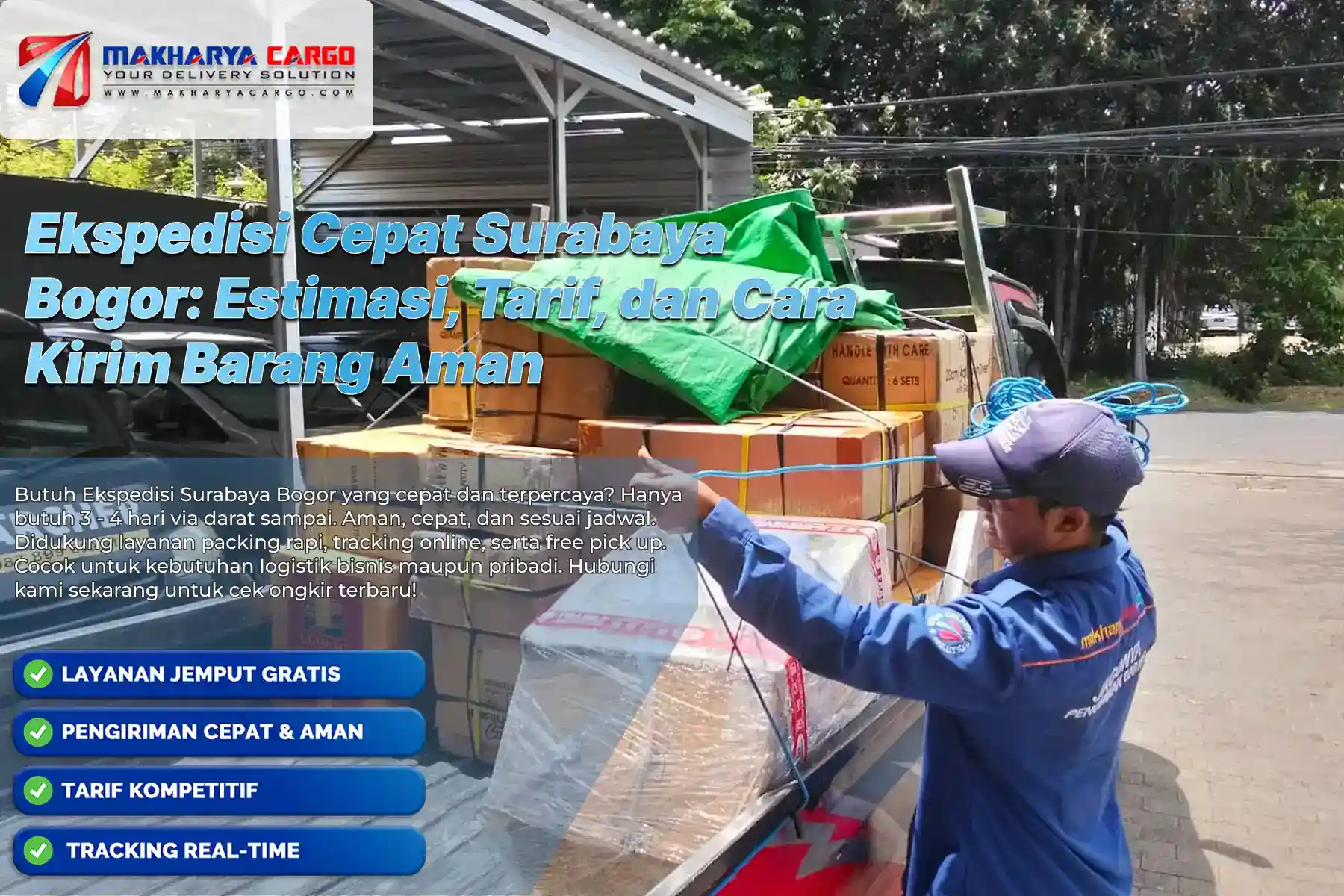 Ekspedisi Cepat Surabaya Bogor untuk pengiriman barang antar kota