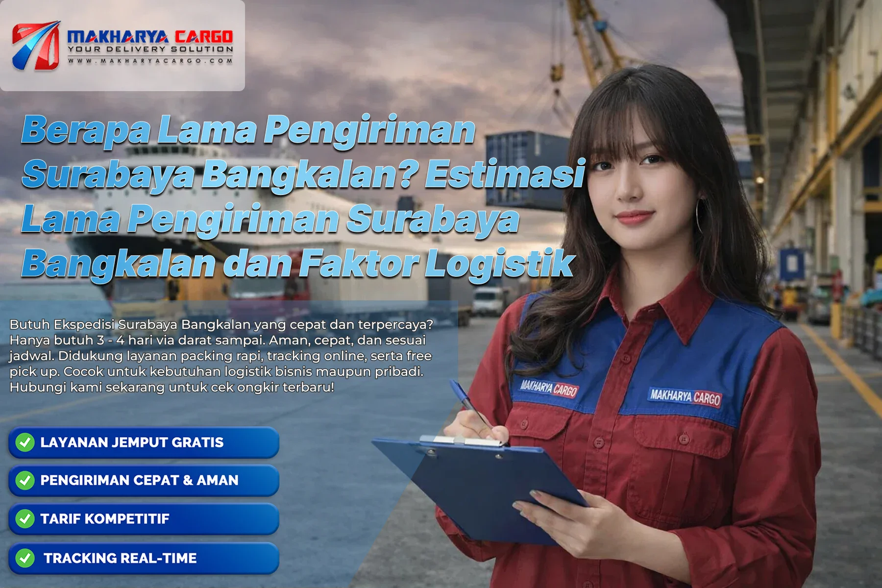 Ilustrasi proses distribusi logistik yang mempengaruhi lama pengiriman Surabaya Bangkalan melalui ekspedisi darat.