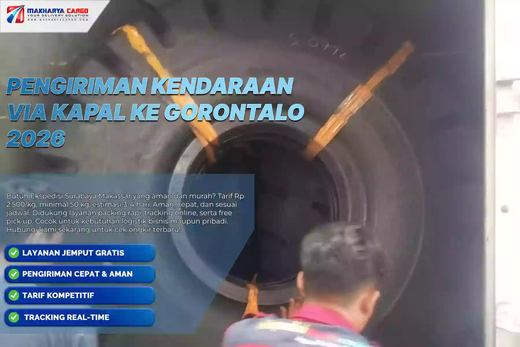 Pengiriman Kendaraan via Kapal ke Gorontalo