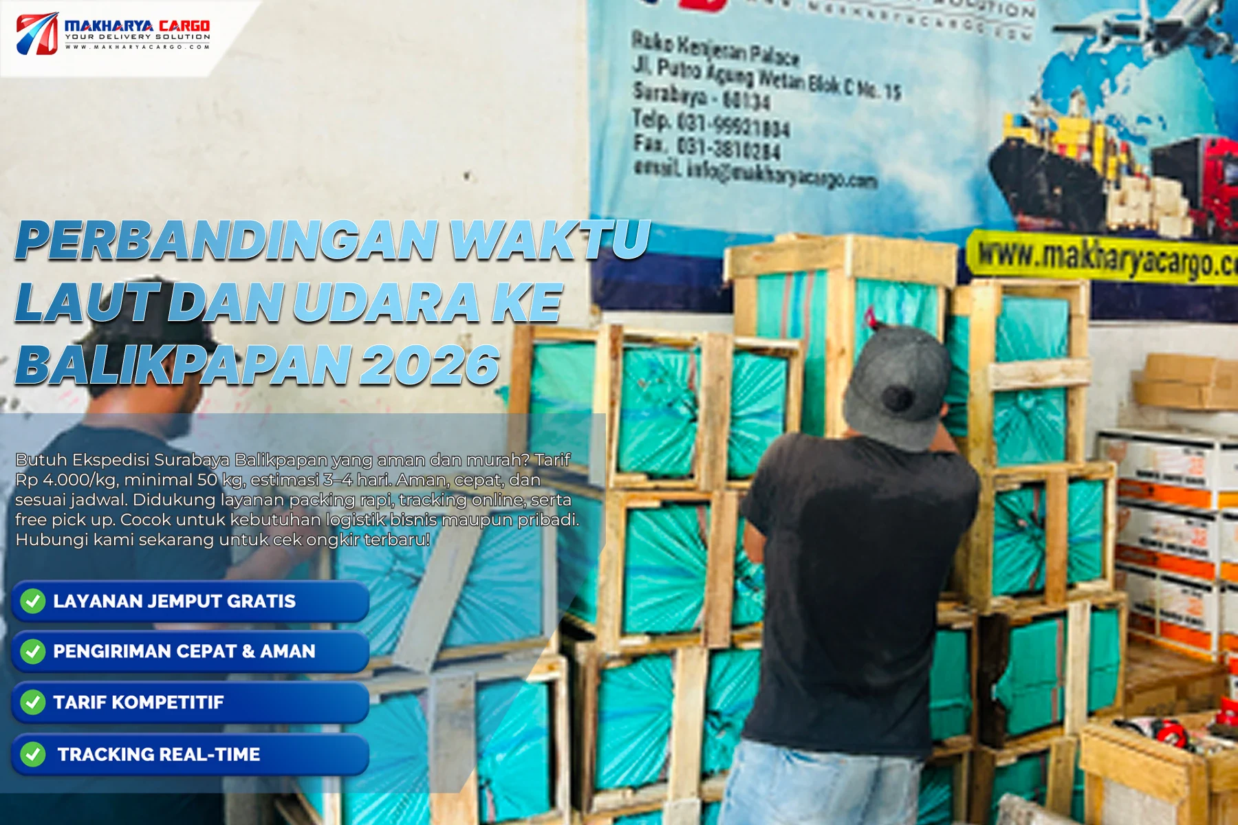 Perbandingan Waktu Laut dan Udara ke Balikpapan 