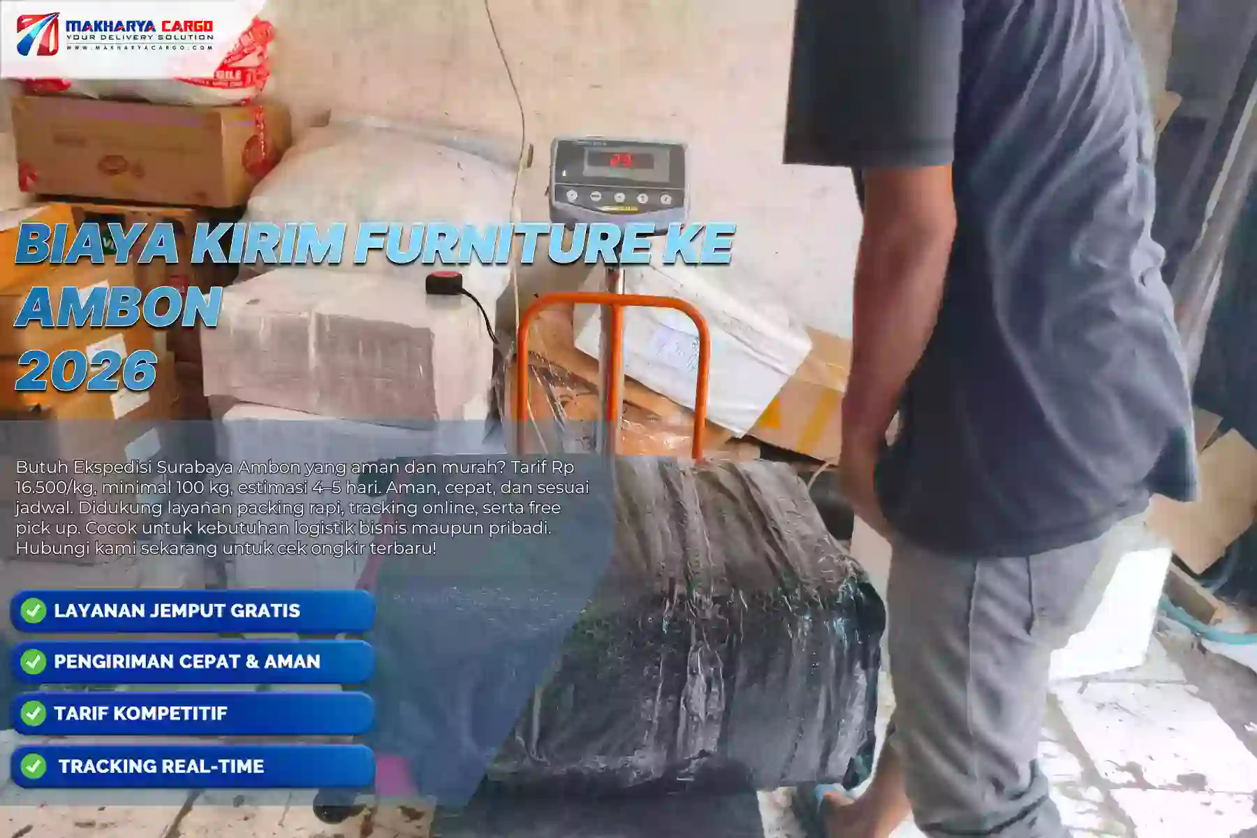 Biaya Kirim Furniture ke Ambon