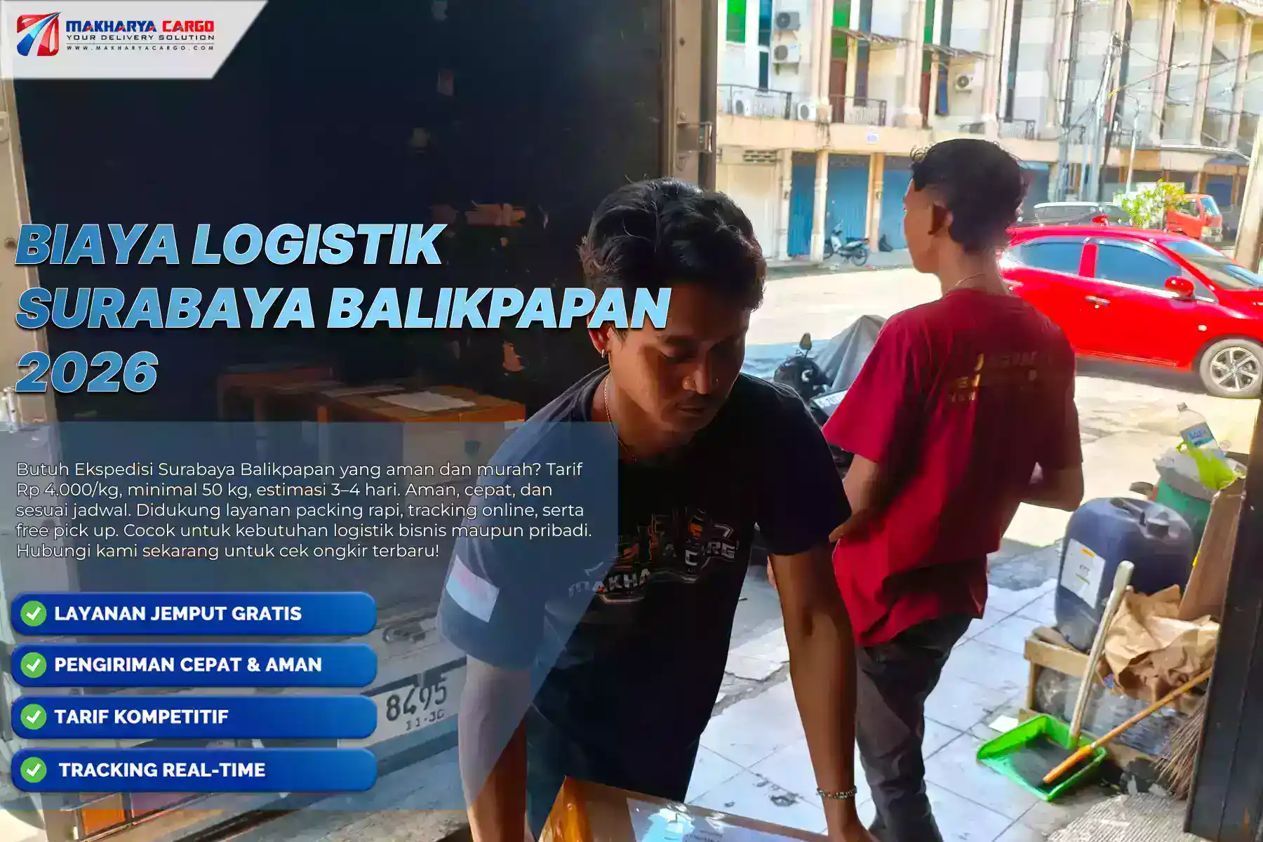 Biaya Logistik Surabaya Balikpapan