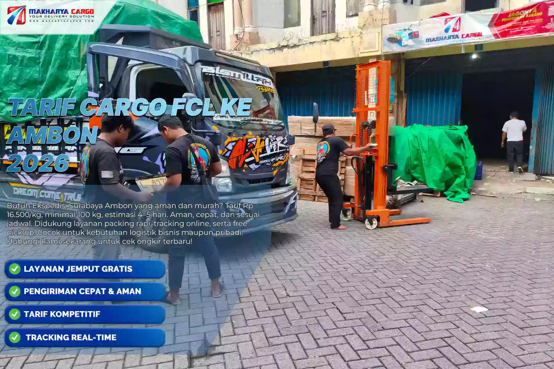 Tarif Cargo FCL ke Ambon