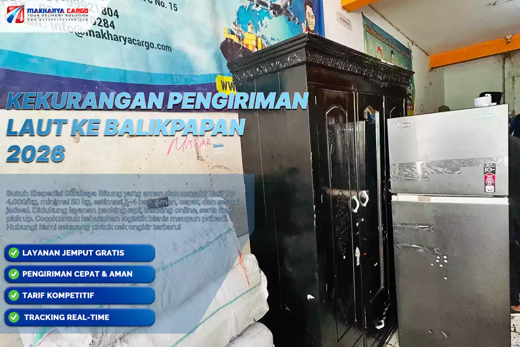 Kekurangan Pengiriman Laut ke Balikpapan