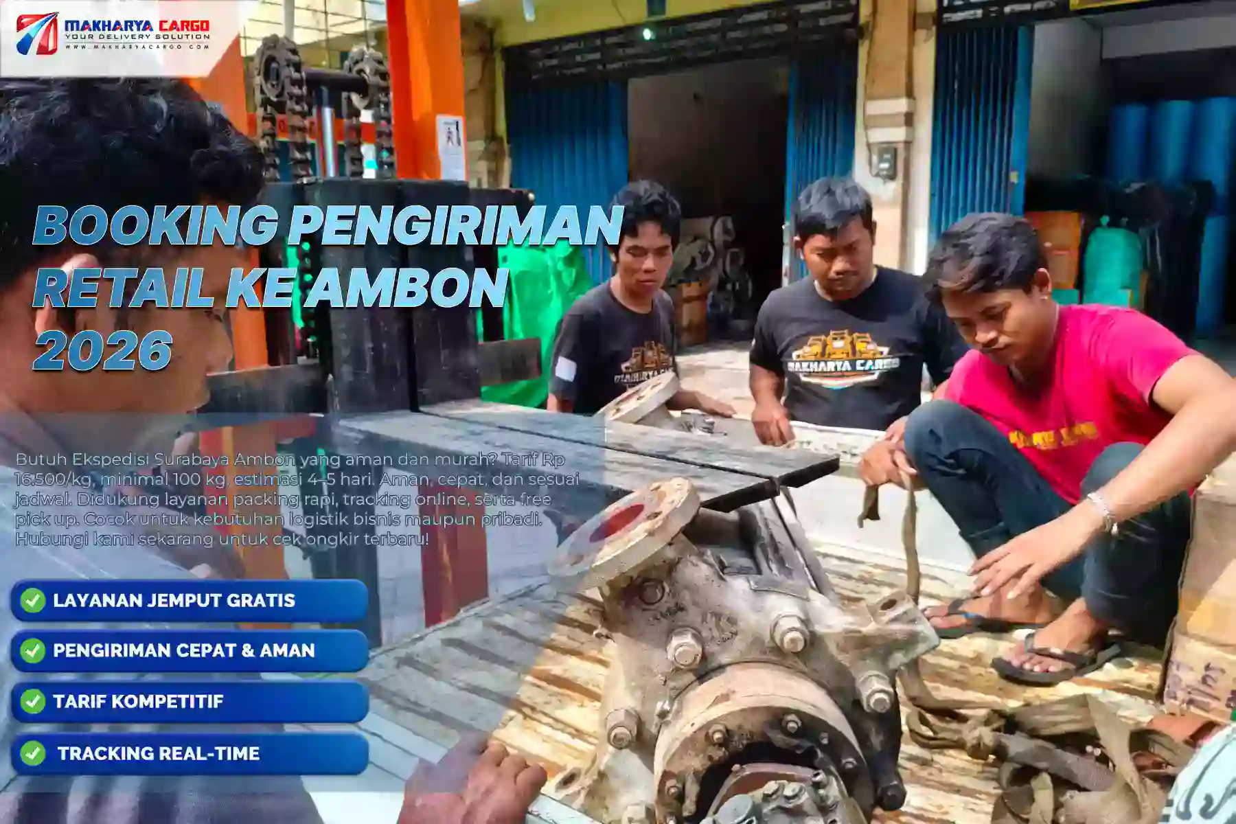 Booking Pengiriman Retail ke Ambon 