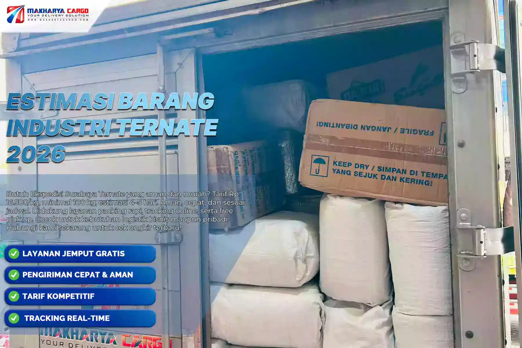 Estimasi barang industri Ternate