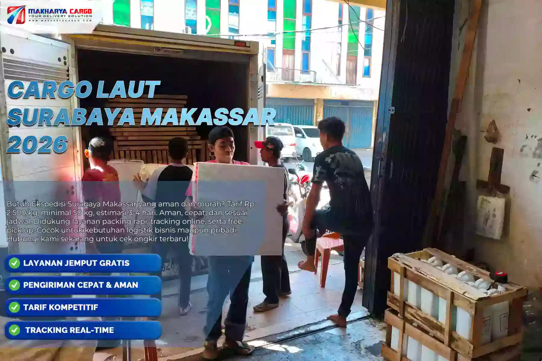 Cargo Laut Surabaya Makassar 