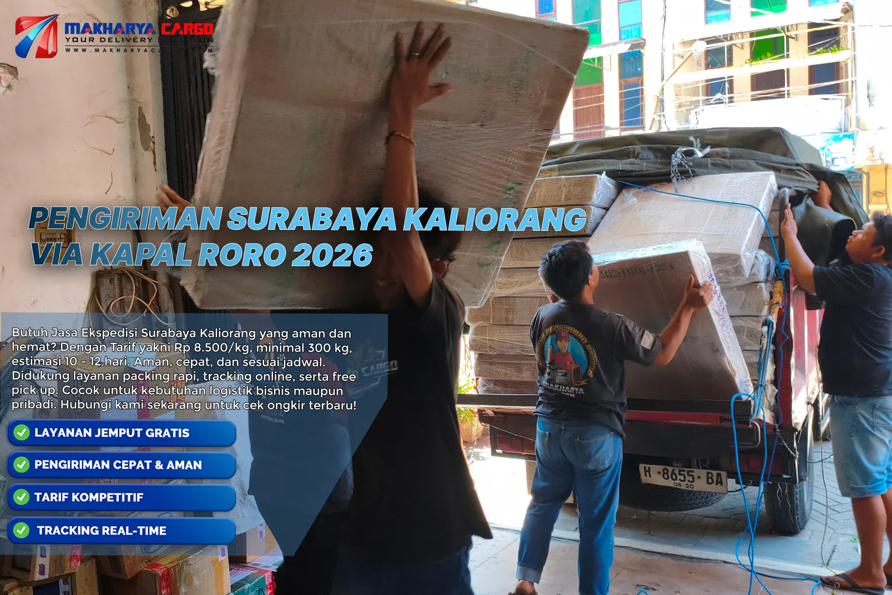 pengiriman Surabaya Kaliorang via kapal RORO