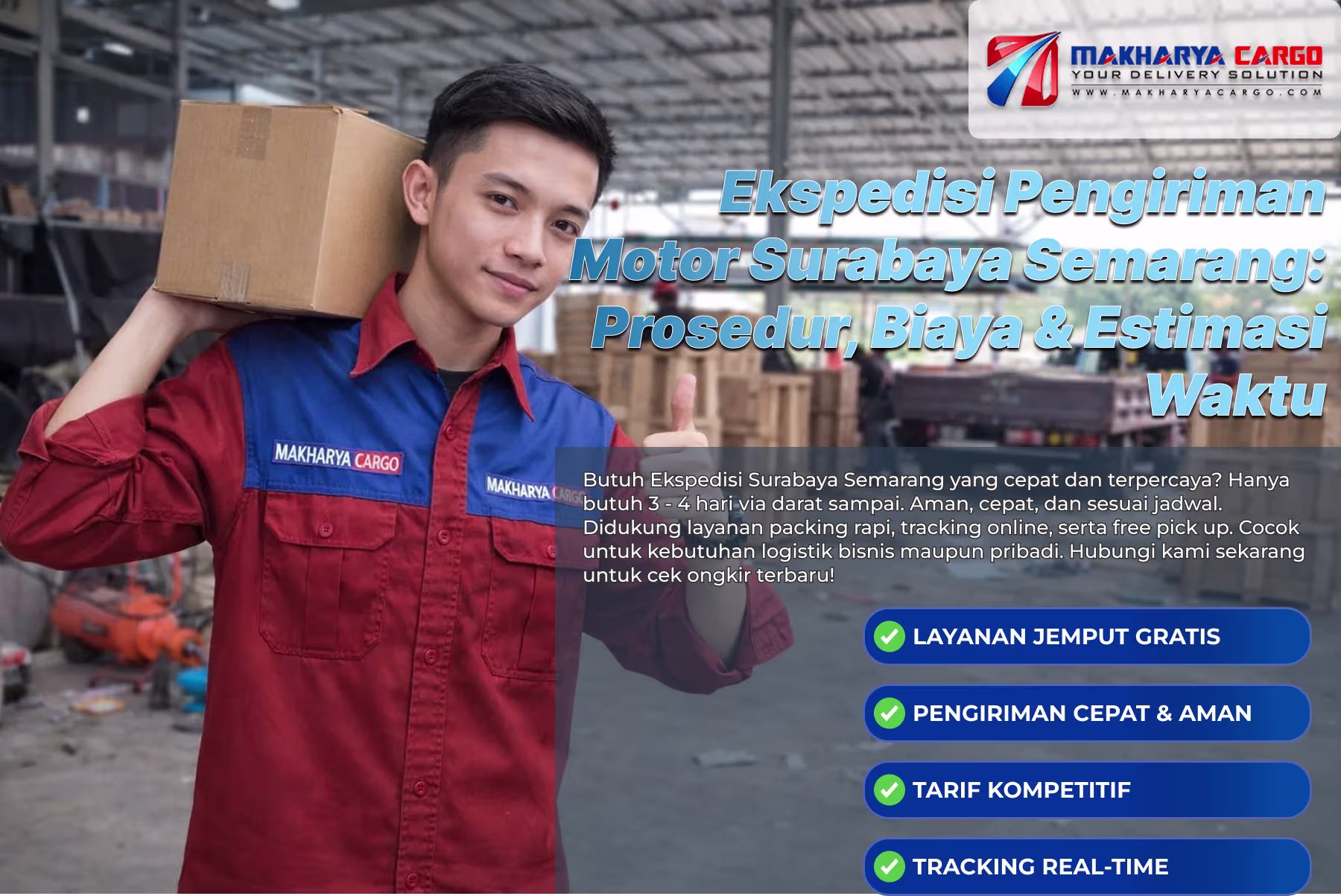 ekspedisi pengiriman motor Surabaya Semarang