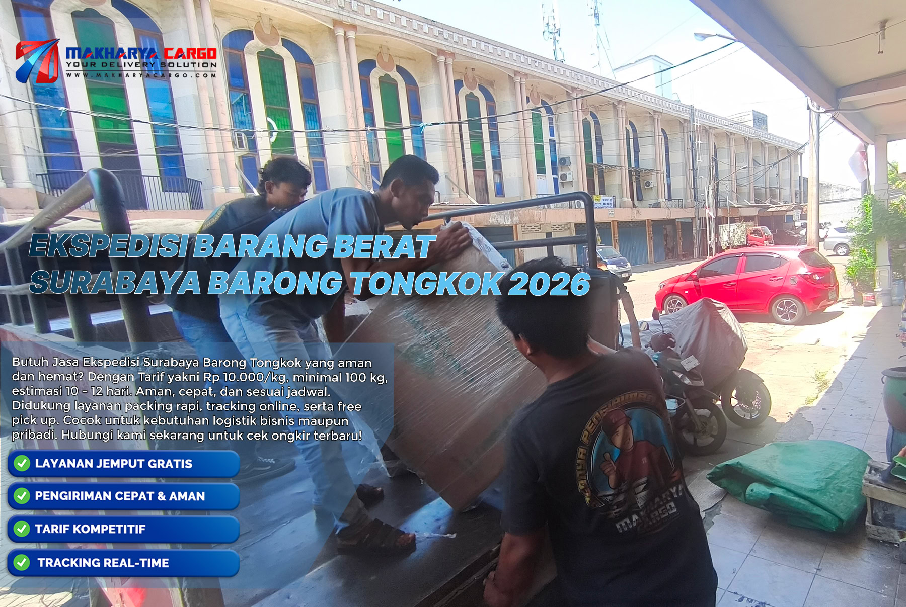 Ekspedisi barang berat Surabaya Barong Tongkok untuk pengiriman muatan besar