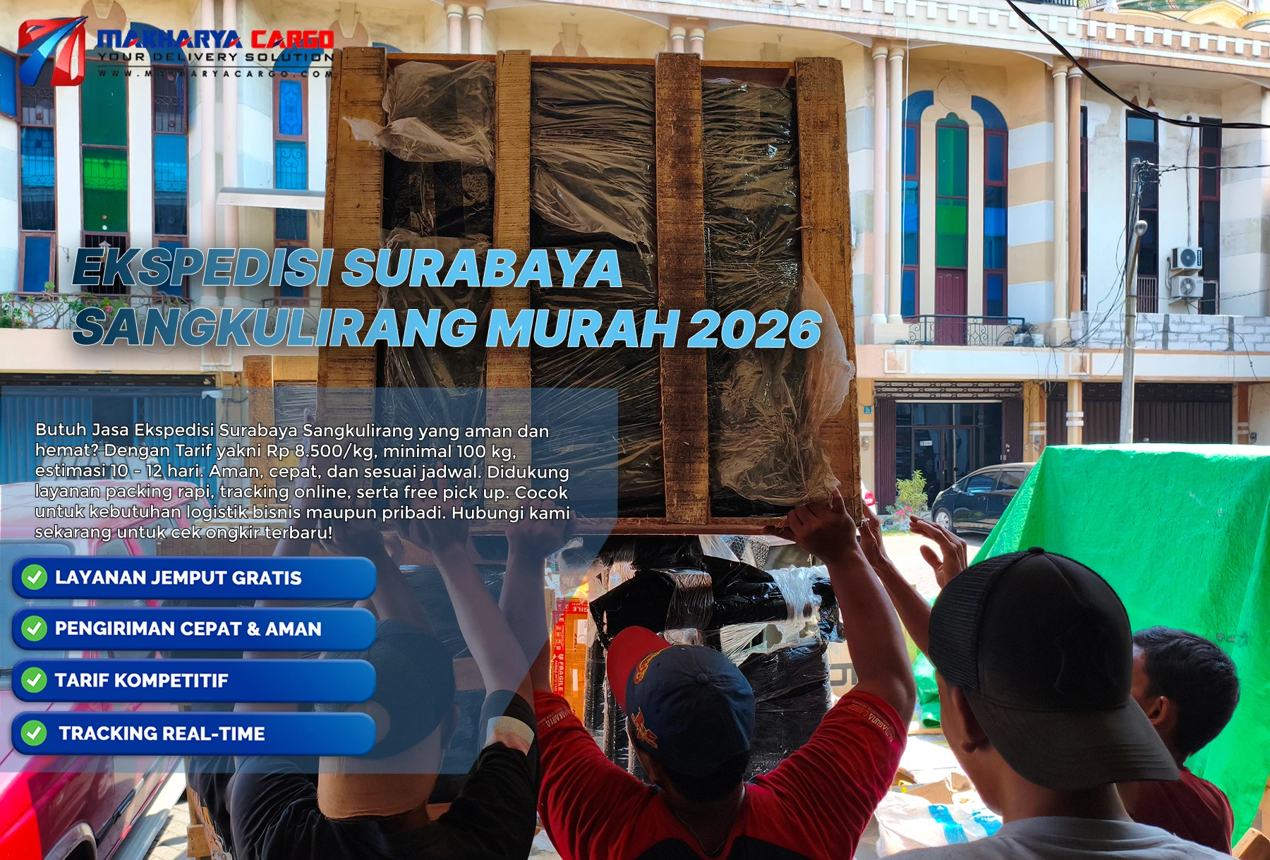 Ekspedisi Surabaya Sangkulirang murah untuk pengiriman barang antarpulau