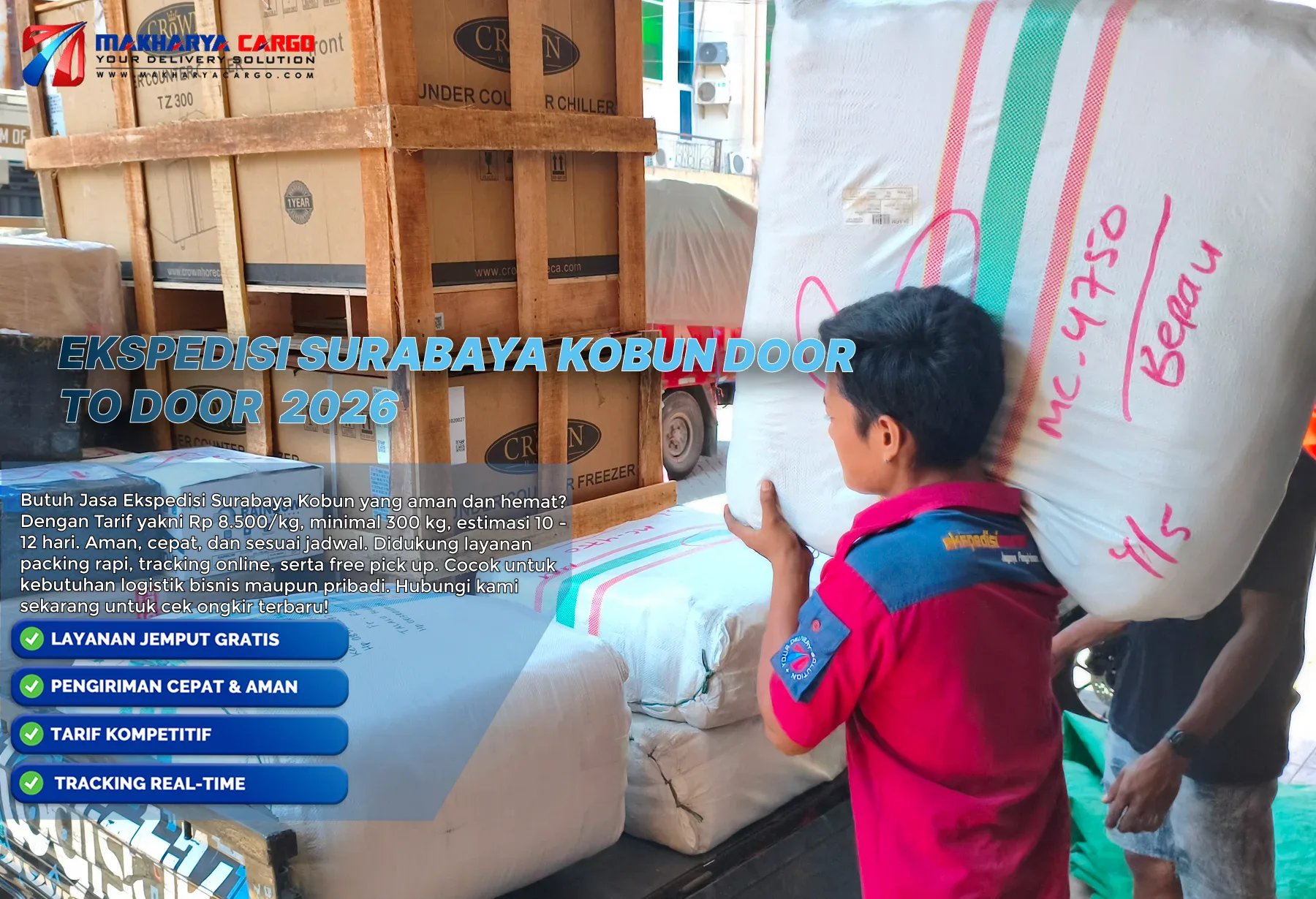 Ekspedisi Surabaya Kobun door to door dari pickup hingga alamat tujuan