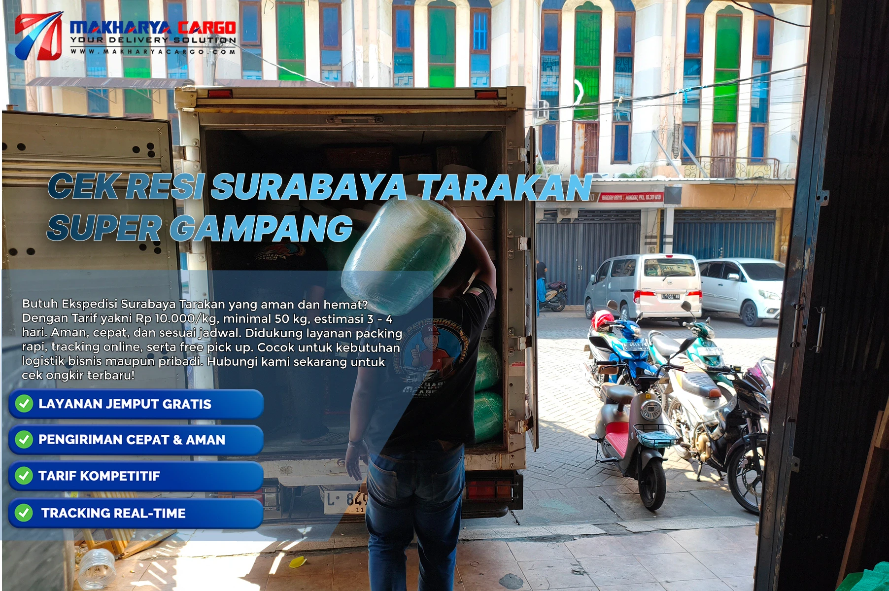 cek resi surabaya tarakan super mudah anti ribet