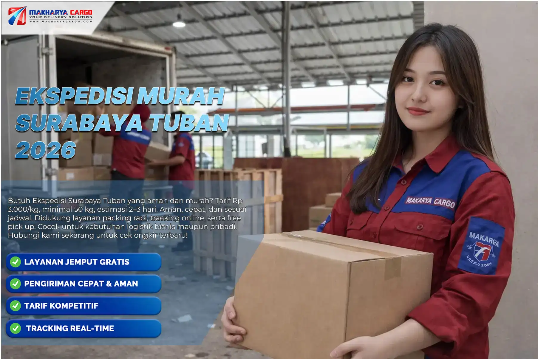Ekspedisi murah Surabaya Tuban dengan sistem pengiriman aman