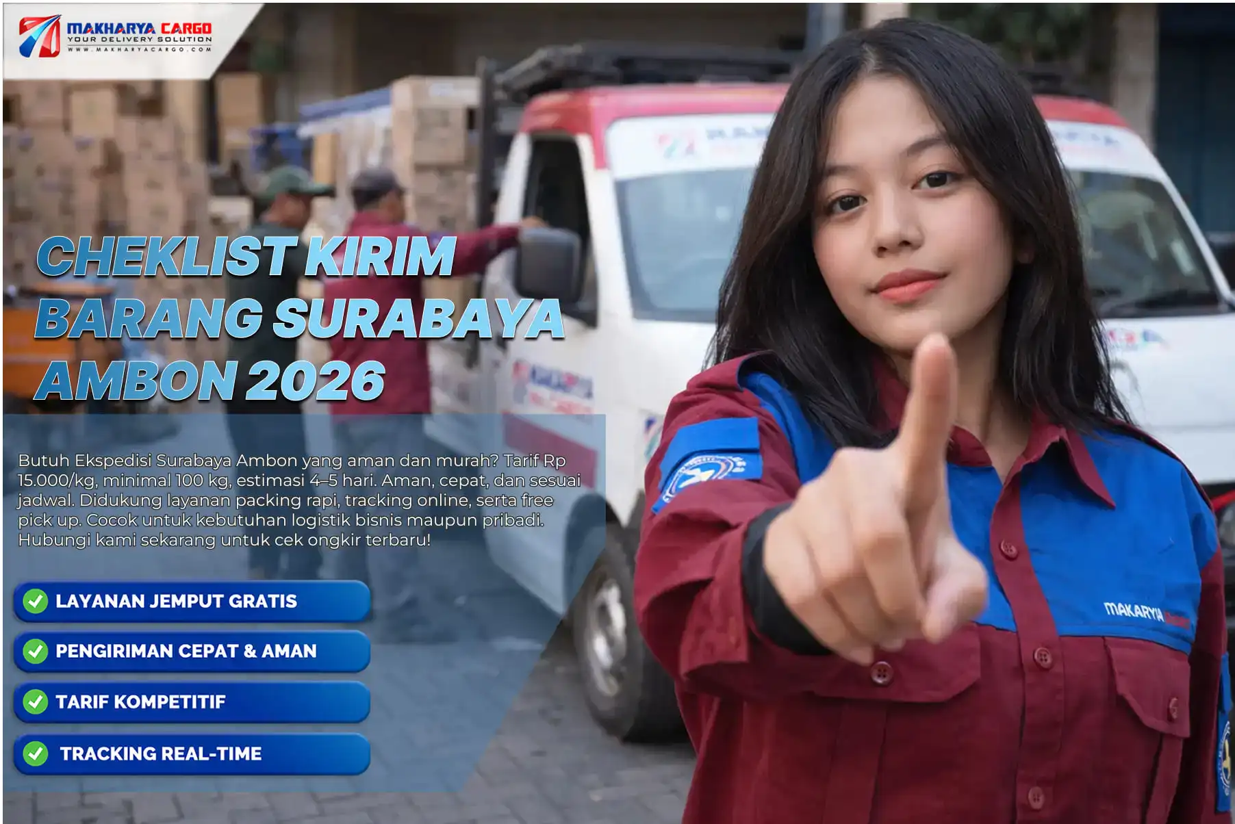  proses checklist kirim barang surabaya ambon di gudang logistik