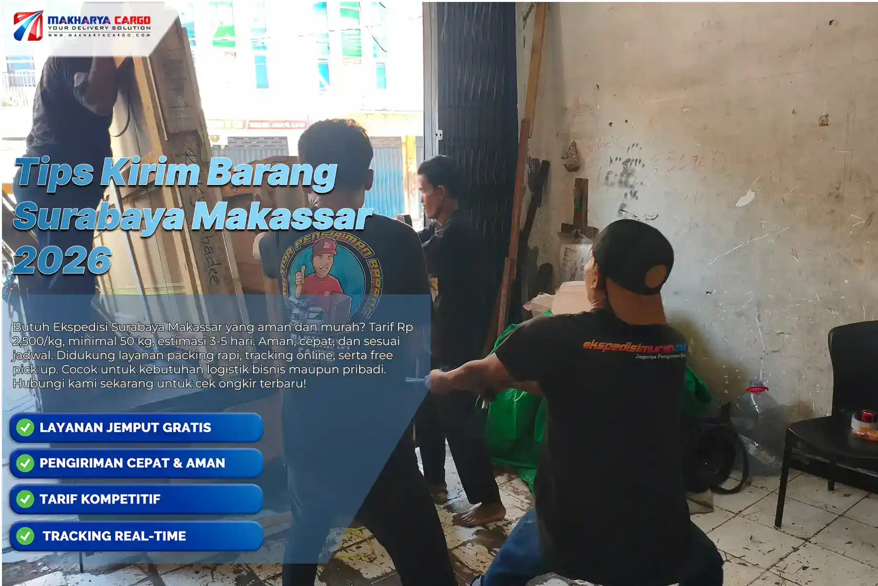 Tips Kirim Barang Surabaya Makassar agar aman dengan persiapan packing dan layanan cargo yang tepat