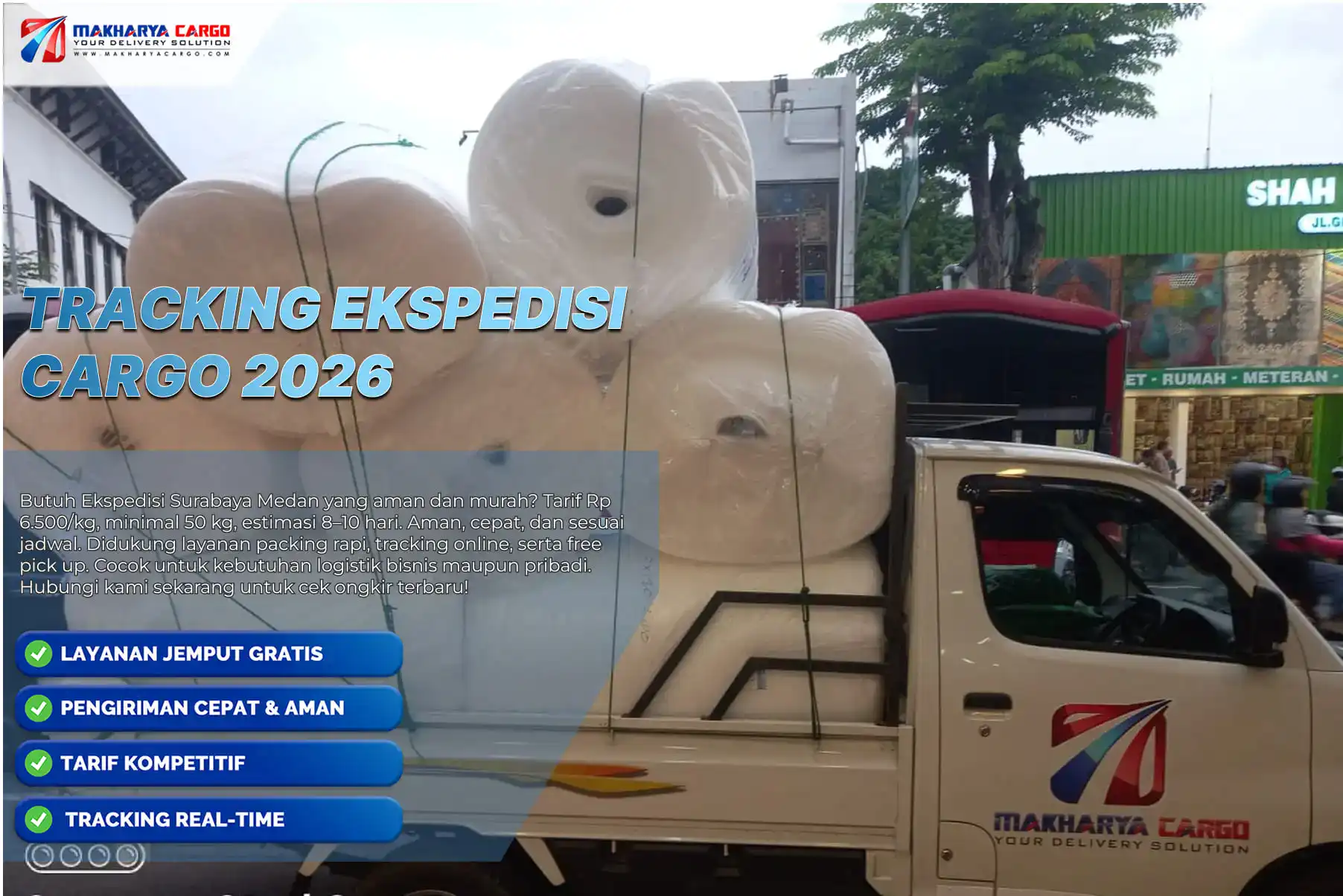 Sistem tracking ekspedisi cargo untuk cek posisi barang 