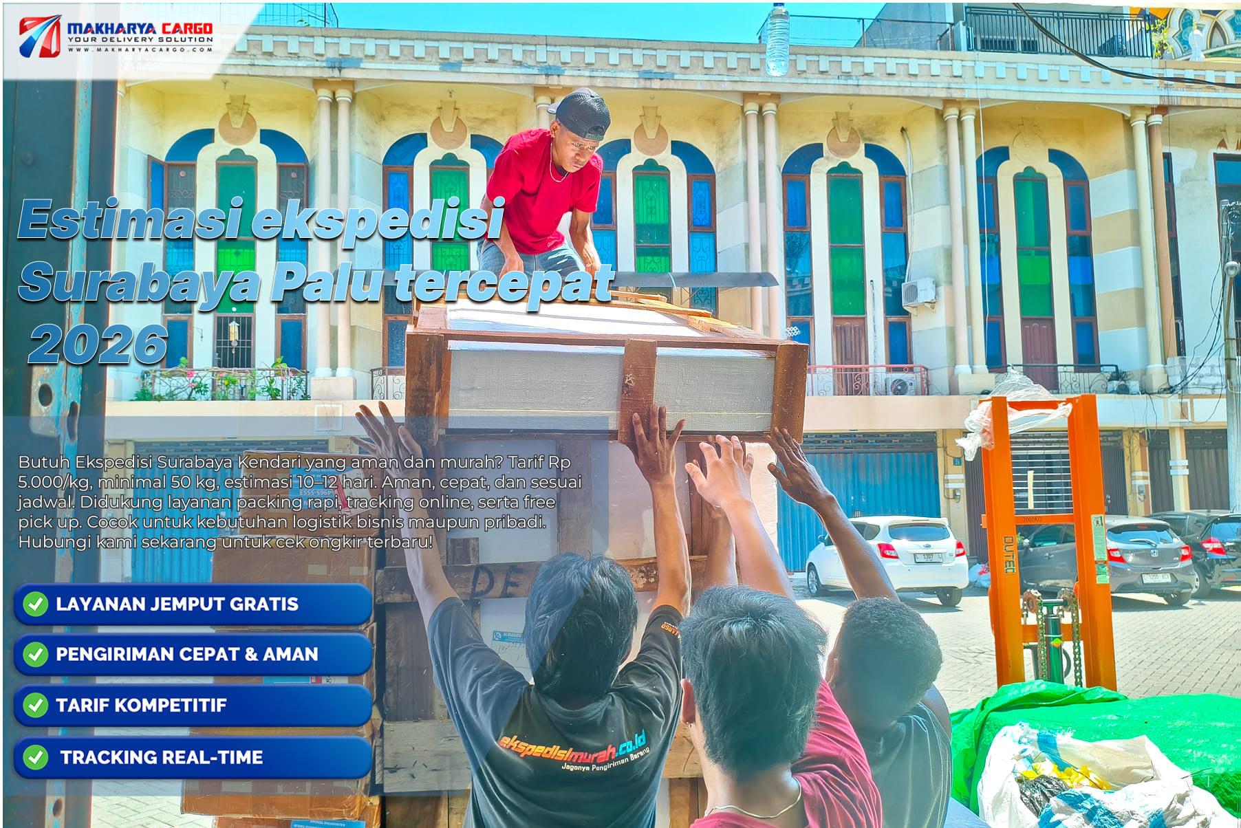 proses pengiriman barang Surabaya ke Palu cepat dan aman
