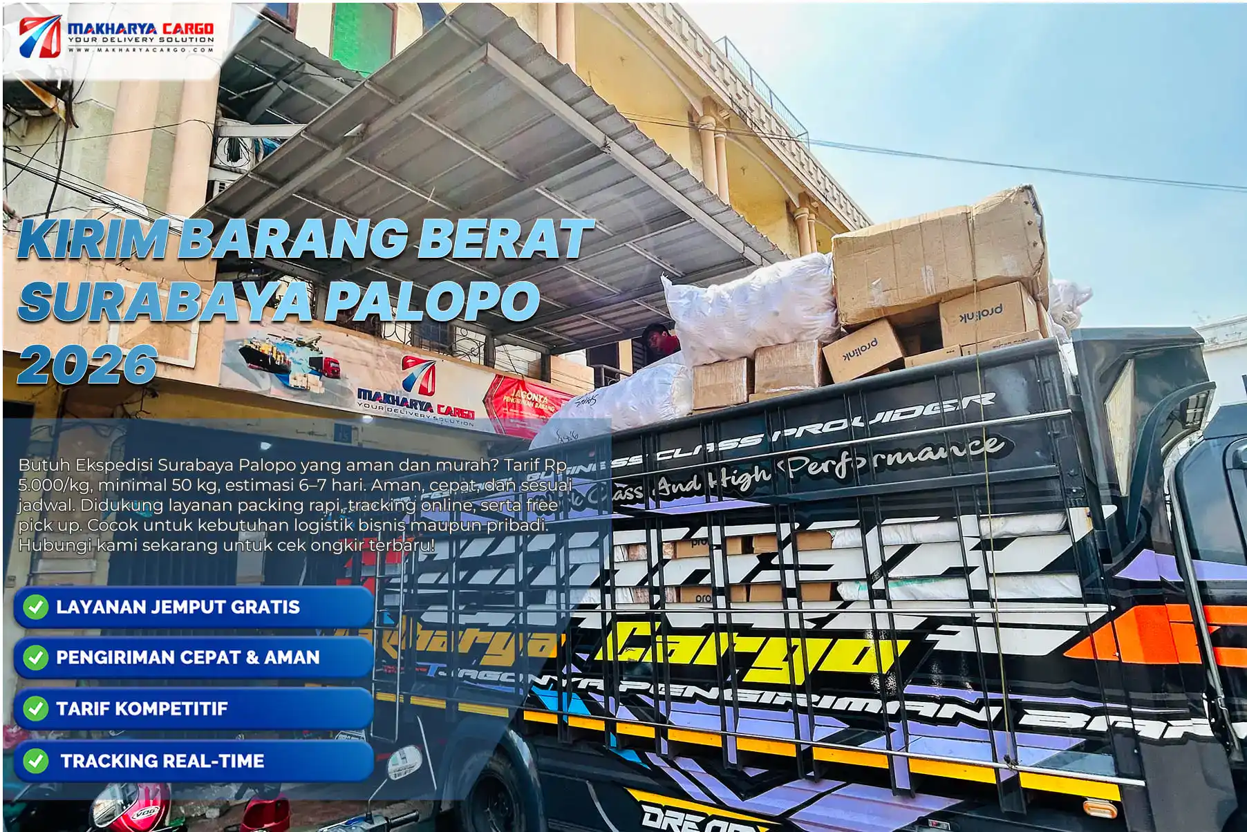 kirim barang berat surabaya palopo untuk mesin dan furniture 