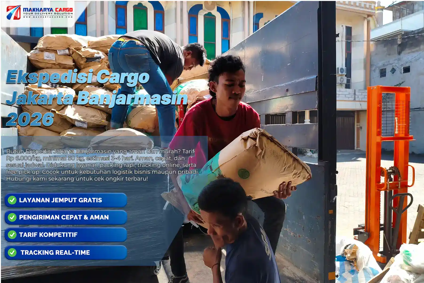 Ekspedisi cargo Jakarta Banjarmasin untuk barang berat