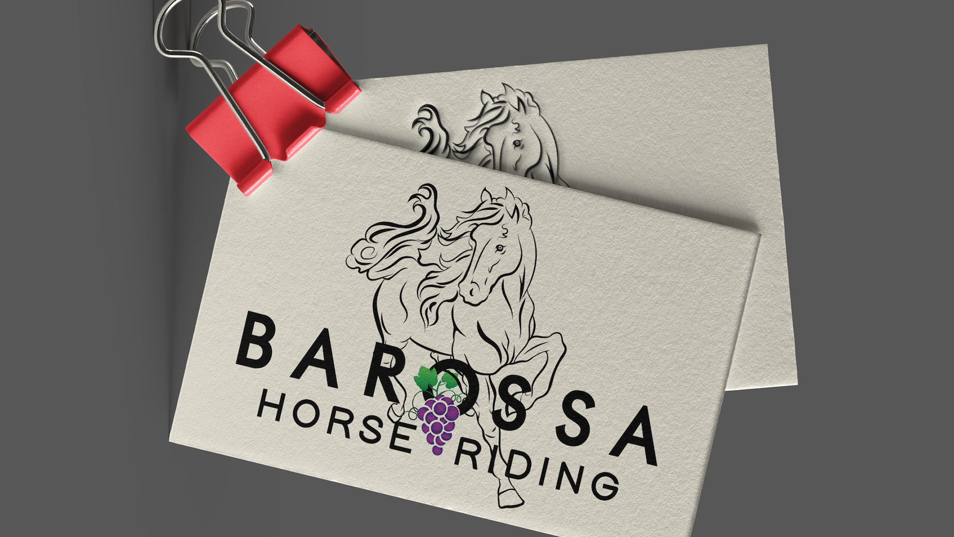 barossa horse riding logo mockup