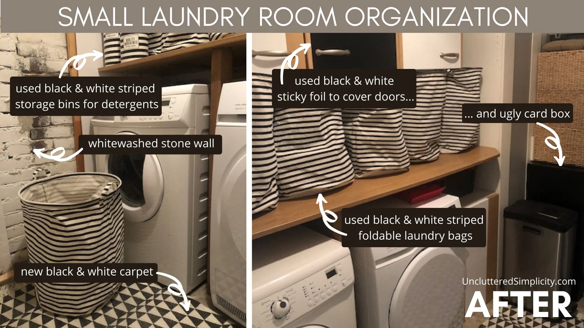 Organized Laundry Room Reveal {small Home/ BIG Ideas} – Simplicity