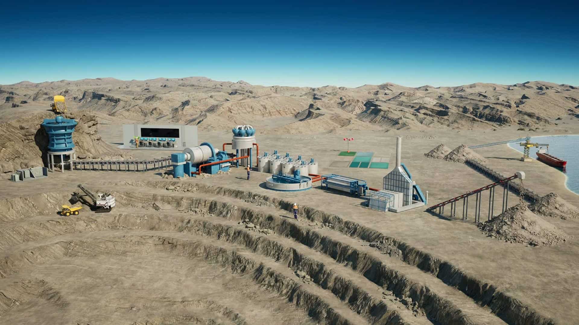 Mine Site Layout Animation