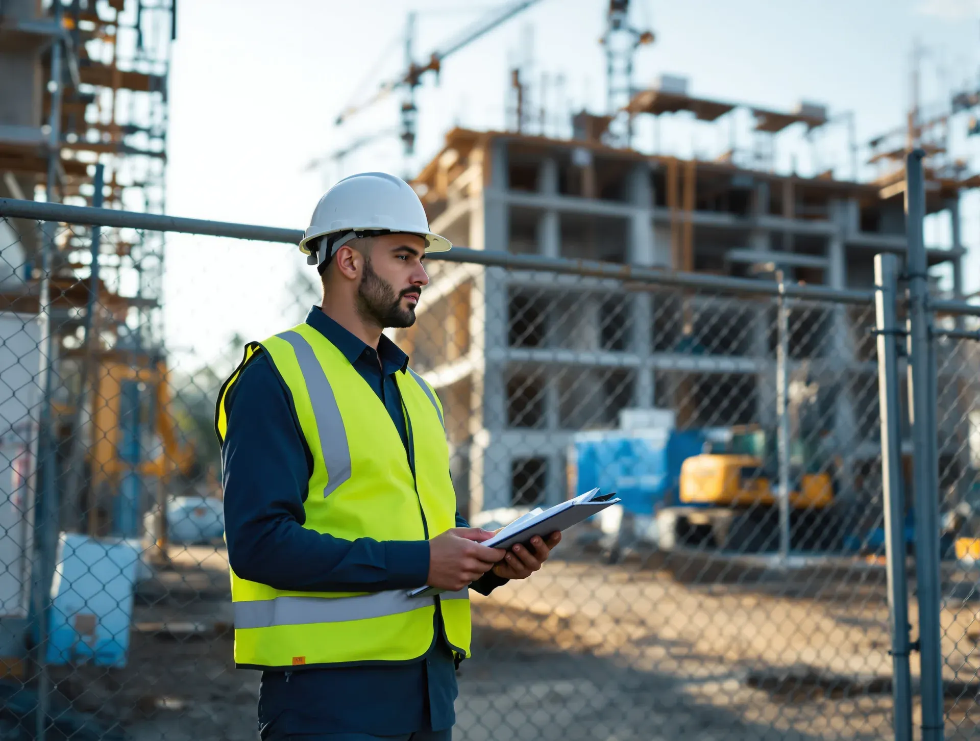 SRS guard securing a Sydney construction site