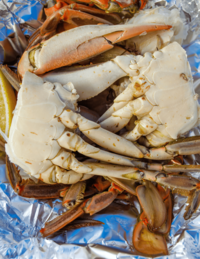 Garlic-Butter Baked Blue Crabs 1 garlic blue crab