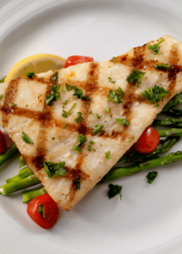One-Pan Roasted Asparagus And Halibut With Tomato-Lime Butter 1 Recipes 25