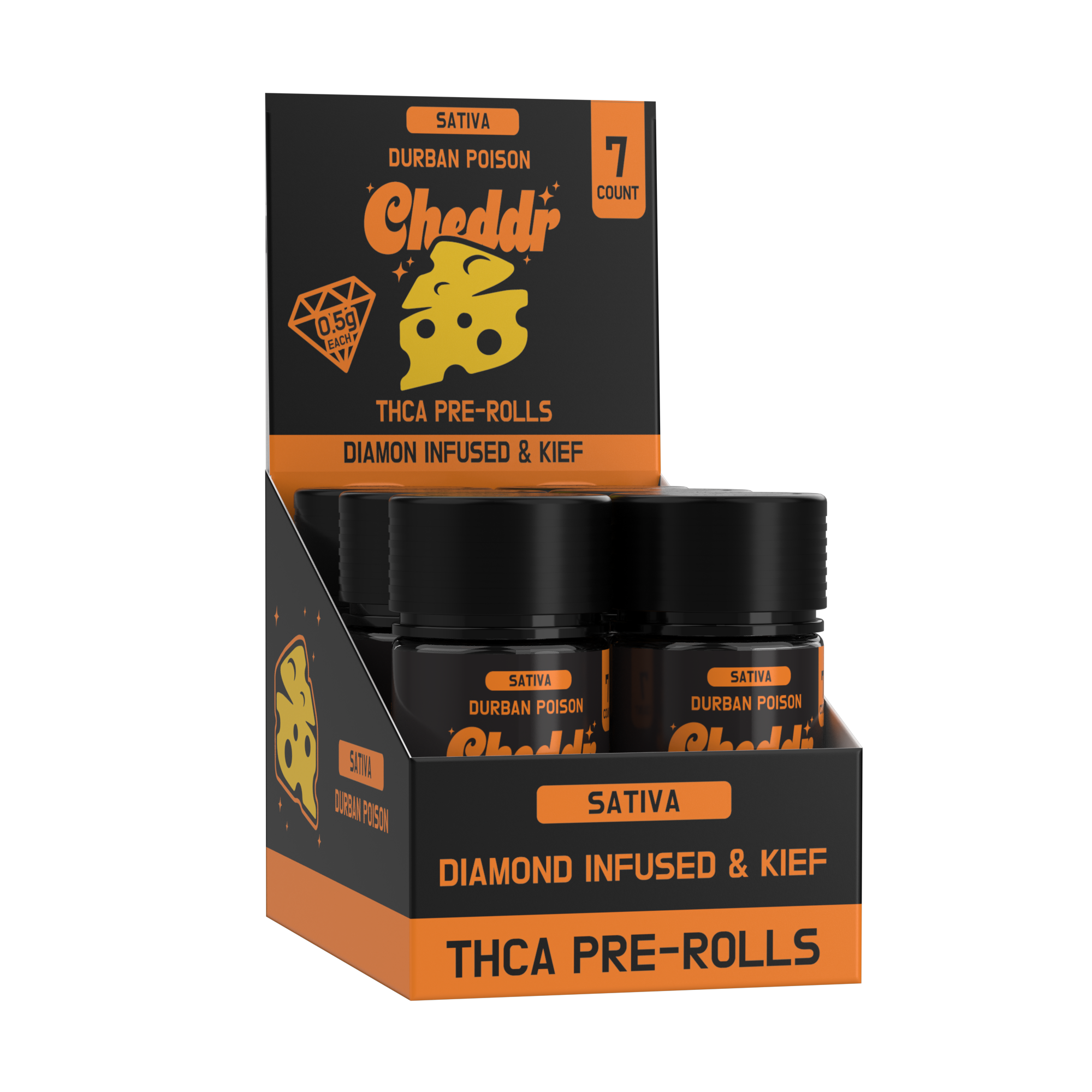 .5g Infused Preroll 7ct – Durban Poison - Sativa wholesale – Dizzle Dist